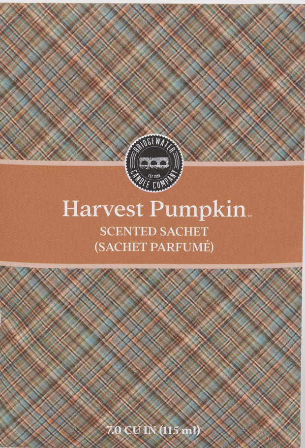 Bridgewater Harvest Pumpkin Plaid Scented Sachet