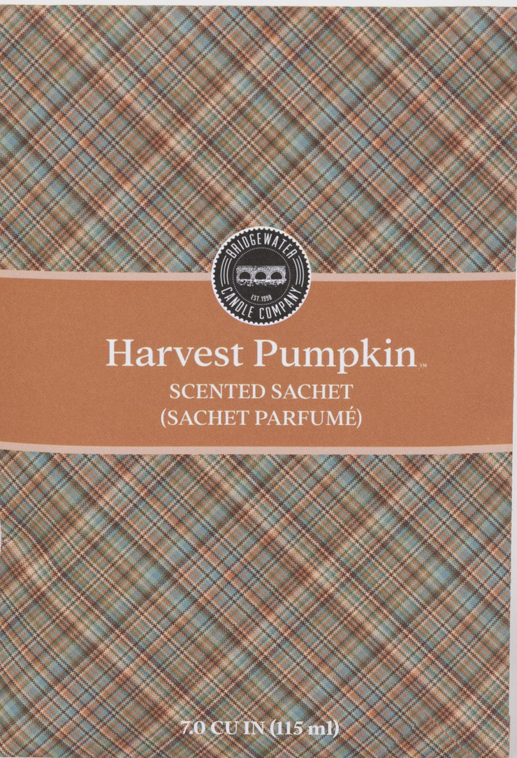 Bridgewater Harvest Pumpkin Plaid Scented Sachet