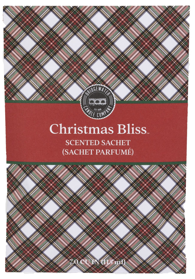 Bridgewater Christmas Bliss Plaid Scented Sachet (New)
