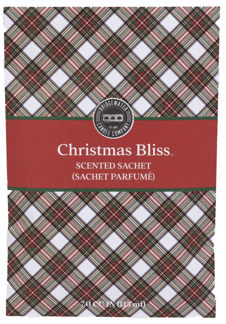 Bridgewater Christmas Bliss Plaid Scented Sachet (New)