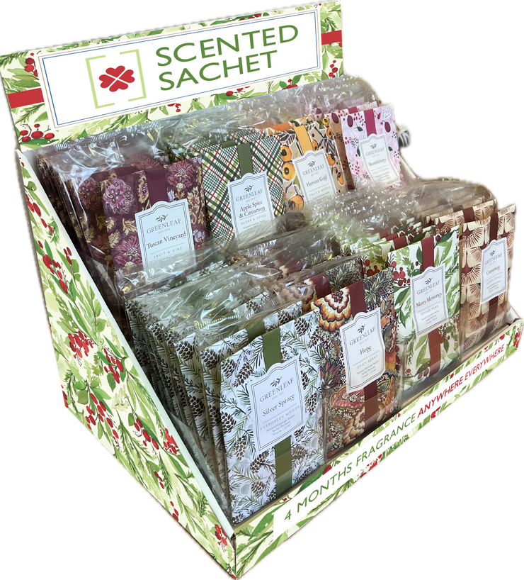 Cardboard Display for 8 top Festive Greenleaf fragrances