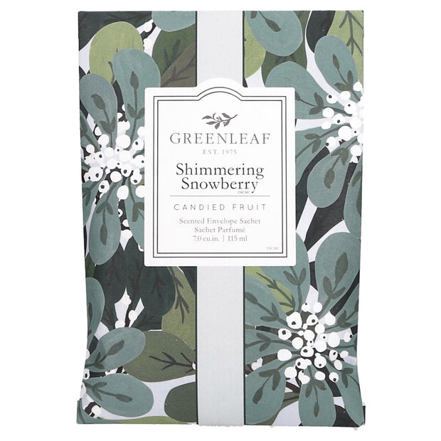 Greenleaf Shimmering Snowberry Large Scented Sachet