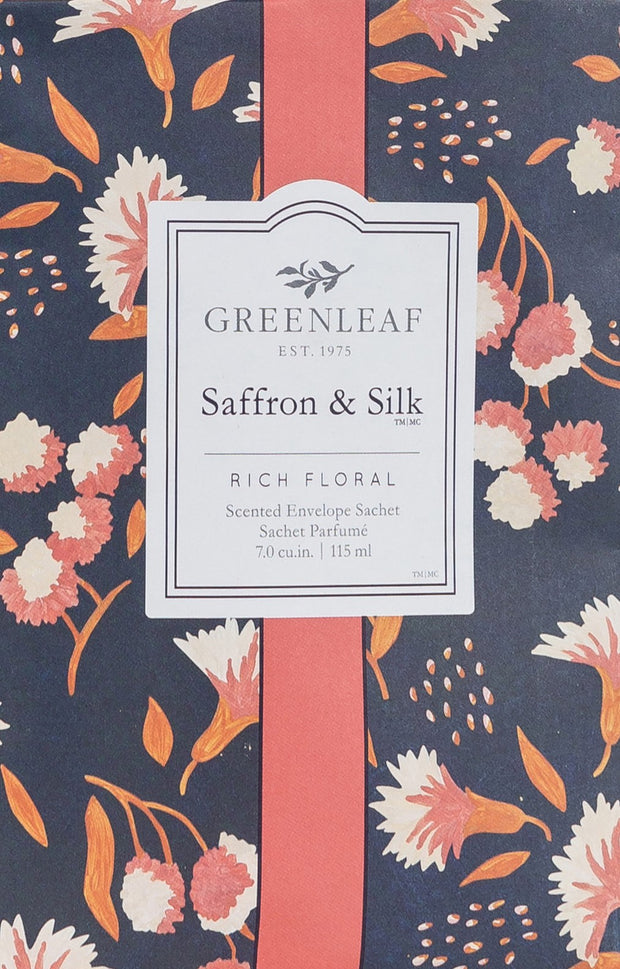 Greenleaf Saffron & Silk Large Scented Sachet