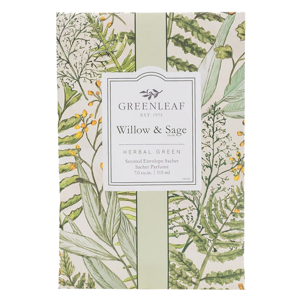 Greenleaf Willow & Sage Large Scented Sachet