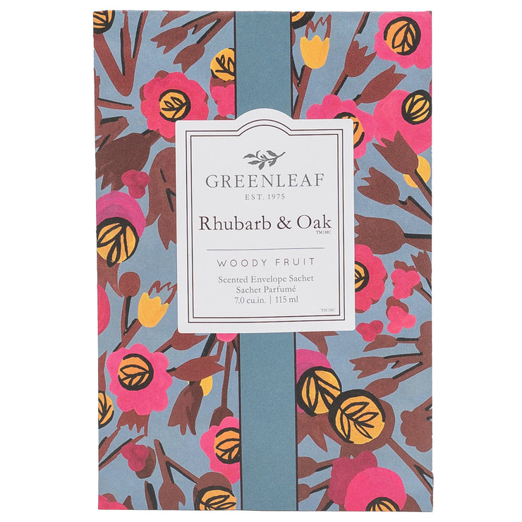 Greenleaf Rhubarb & Oak Large Scented Sachet (New)