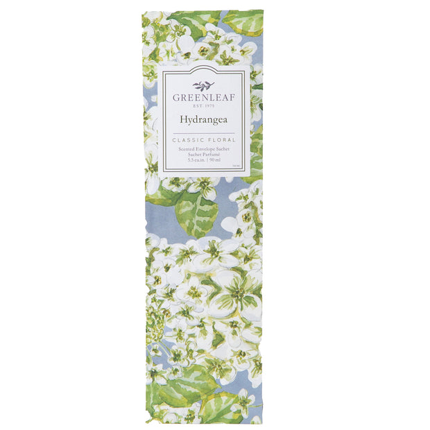 Greenleaf Hydrangea Slim Scented Sachet (New)