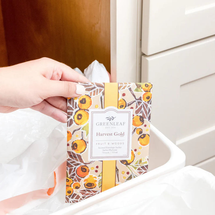 Greenleaf Harvest Gold Large Scented Sachet (New)
