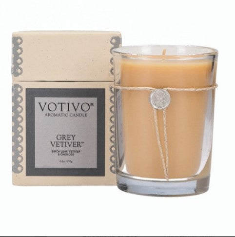 Votivo Grey Vetiver Jar Candle - 6.8oz